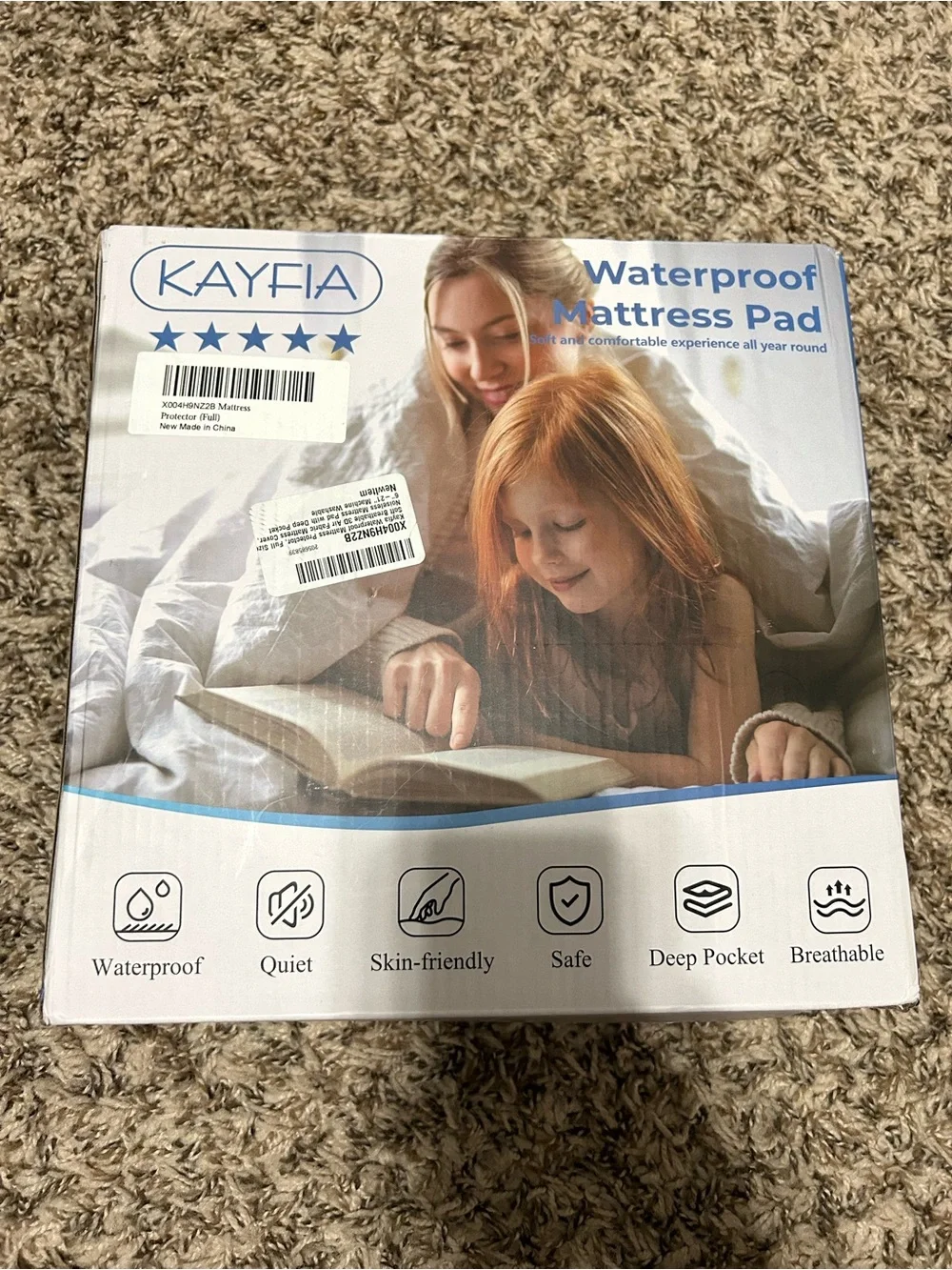 Waterproof Mattress Pad - White